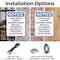 Signmission Door Locked During Business Hours, 7 in W x Rectangle, Plastic OS-2PACK-NS-P-710-V-11492 - alternate 3